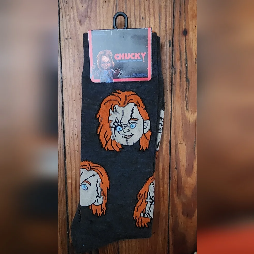 2 Pair Of Scary Movie Socks.  Chucky From Childsplay, And The Gremlins. - Picture 3 of 4